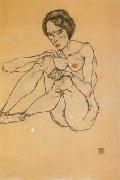 Egon Schiele Nude Woman (mk12) Spain oil painting artist